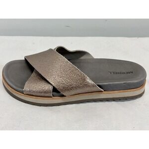 Women's Merrell Metallic Juno Slides Sandals GUC 8 Comfort Casual Shoes